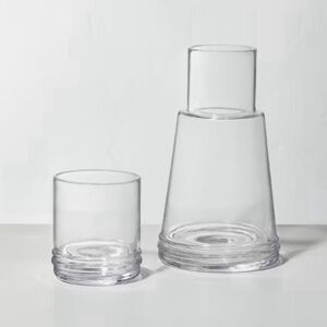 Hearth & Hand Magnolia RETIRED 23.5oz Glass Carafe 2 Pc Set - New in Box